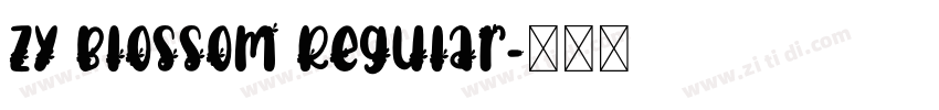 ZY Blossom Regular字体转换